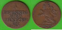 Reuss älterer Linie zu Obergreiz 1 Pfennig Heinrich XI. 1723-1800 -