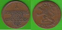 Reuss älterer Linie zu Obergreiz 1 Pfennig Heinrich XI. 1723-1800, hübsch -