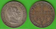 Preußen 1 Silbergroschen Wilhelm I. 1861-1888, hübsch -