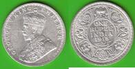 Britisch-Indien Rupie George V. 1910-1936, Bombay, sehr hübsch -