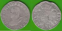 Brabant Ecu Philippe Philipp II. von Spanien 1555-1598, Antwerpen Anvers, sehr seltenes Jahr -