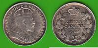 Kanada 5 Cents Edward VII. 1901-1910, sehr hübsch -