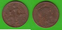 Frankreich 5 Centimes toll erhalten -