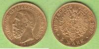 Baden 5 Mark GOLD, Friedrich I. 1852-1907, hübsch selten -
