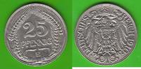Kaiserreich 25 Pfennig hübsch -
