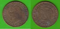 Frankreich 1 Centime Napoleon III., seltener Jahrgang -