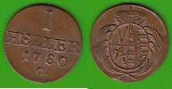 Sachsen 1 Heller Friedrich August III. 1763-1806, toll erhalten -