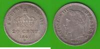 Frankreich 20 Centimes Napoleon III. (1852-1870), hübsch -