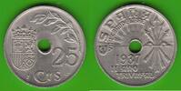 Spanien 25 Centimos toll erhalten -