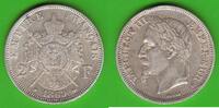 Frankreich 2 Francs Napoleon III. 1852-1870, seltene Ausgabe, hübsch -