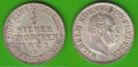 Preußen 1/2 Silbergroschen Wilhelm I. 1861-1888, toll erhalten -