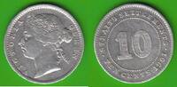 Straits Settlements 10 Cents Victoria 1837-1901 -