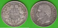 Frankreich 1 Franc Napoleon III. 1852-1870, sehr hübsch -