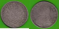 Frankreich 1/2 Ecu aux branches d`olivier Louis XV. 1715-1774, Pau, sehr selten -