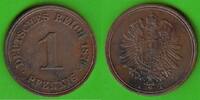 Kaiserreich 1 Pfennig hübsch -