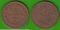 Kirchenstaat 5 Baiocchi Pius IX. 1846-1878, toll erhalten -