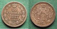 Russland 10 Kopeken Nikolaus I. 1825-1855, sehr hübsch -