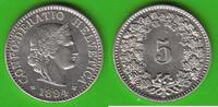 Schweiz 5 Rappen Prachtexemplar -