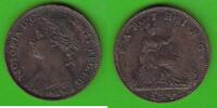 Großbritannien Farthing Victoria 1837-1901, HEATON, hübsch -
