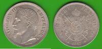 Frankreich 1 Franc Napoleon III. 1852-1870, toll erhalten -