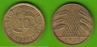 Weimarer Republik 10 Reichspfennig bessere Ausgabe -