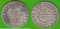 Spanien 2 Reales Felipe V. 1700-1746, Sevilla, sehr hübsch -