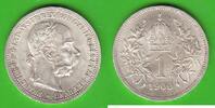 Österreich 1 Krone Franz Joseph I. 1848-1916, toll erhalten -