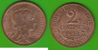Frankreich 2 Centimes toll erhalten -