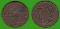 Frankfurt 1 Heller Judenpfennig Typ Eichenkranz, hübsch -