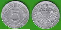 5 Schilling 1957 Österreich der seltene Jahrgang ss/ss-vz, etwas berieben