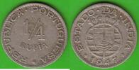 Portugiesisch-Indien 1/4 Rupia -