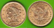 USA 2 1/2 Dollars GOLD, liberty head, toll erhalten -