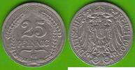 Kaiserreich 25 Pfennig 1909 G sehr sch&ouml;n, etwas Belag 8.65 US$  +  4.61 US$ shipping
