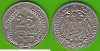 Kaiserreich 25 Pfennig 1910 E h&uuml;bsch fast vz 10.95 US$  +  4.61 US$ shipping