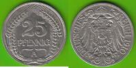 Kaiserreich 25 Pfennig 1910 A h&uuml;bsch fast vz 7.79 US$  +  4.61 US$ shipping