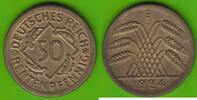 Weimarer Republik 50 Rentenpfennig 1924 E h&uuml;bsch vz-st, leicht rau 23.01 US$  +  4.61 US$ shipping