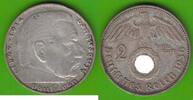 Drittes Reich 2 Reichsmark 1936 D besserer Jahrgang sehr sch&ouml;n 19.55 US$  +  4.61 US$ shipping