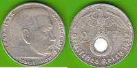 Drittes Reich 2 Reichsmark 1937 D h&uuml;bsch vz-/vz-st 19.55 US$  +  4.61 US$ shipping