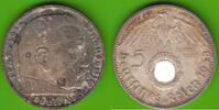 Drittes Reich 5 Reichsmark 1938 E h&uuml;bsch vz, etwas fleckige Patina 41.42 US$  +  8.65 US$ shipping