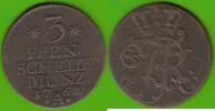 Brandenburg-Preußen 3 Pfennig Friedrich II. der Große 1740-1786 -