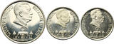 LAOS 2 x 5000 Kip, 10000 Kip 1975 PF