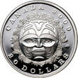 CANADA 20 Dollars 2009 Royal Canadian Mint, Summer Moon Mask PF