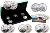 CHINA  Set of 5 coins, 4 x 5 Yuan 2022 + NIUE 1$ 2021, Olympic Games in Beijing Proof
