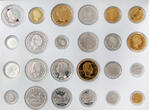 SPAIN 20 Centimos to 100 Pesetas Set of 24 Coins, Replicas BU