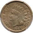 USA 1 Cent 1864 Indian Head Cent, Copper Nickel PCGS Genuine - UNC Details (92 - Cleaned)