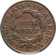 USA 1 Cent 1828 Coronet Head Cent, Large Narrow Date PCGS VF30BN