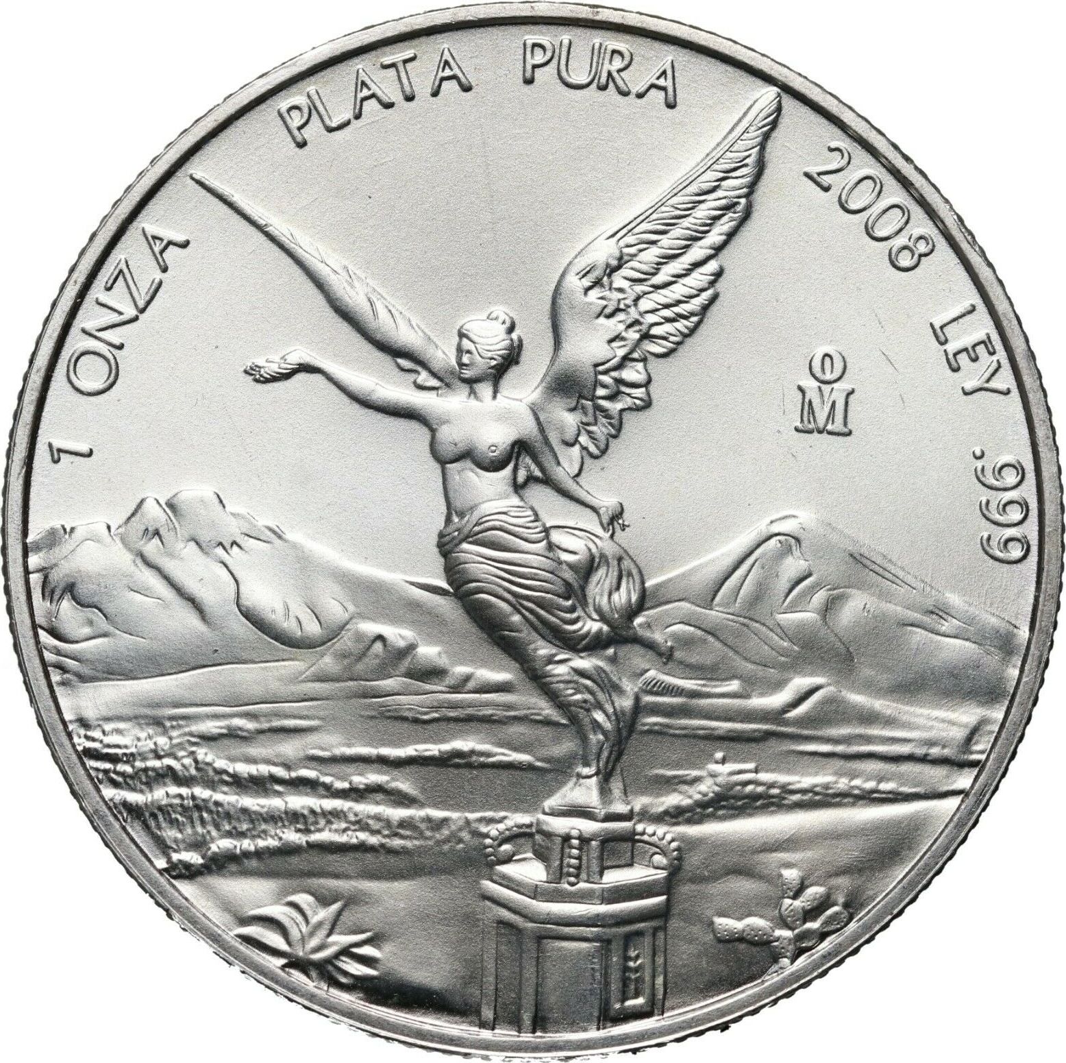 1 oz 2008 Banco de Mexico, Libertad, Opened Bank Roll, 20 Coins 