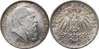 GERMANY (BAVARIA) 3 Mark Otto, 90th Birthday of Prince Regent Luitpold -