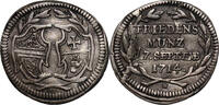 GERMANY (HALL IN SCHWABEN) 1/4 Ducat Peace of Baden, Strike in Silver -