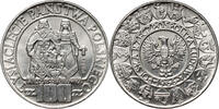 POLAND 100 Zlotys Mieszko I and Dobrawa, Pattern, Nickel -